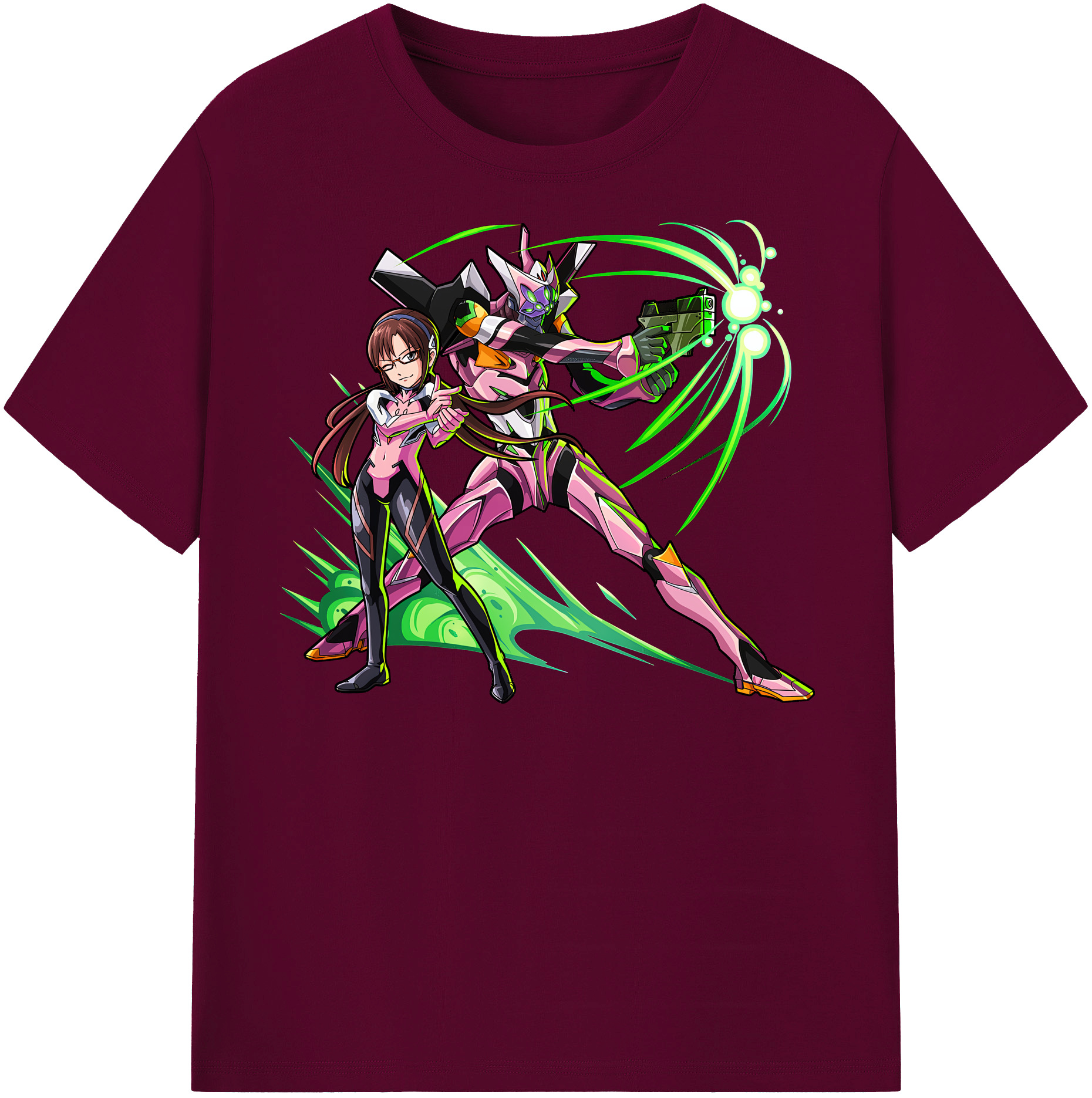 （画像用） EVA 新世紀エヴァンゲリオン レディースカジュアルプリントTシャツ（綿100％）